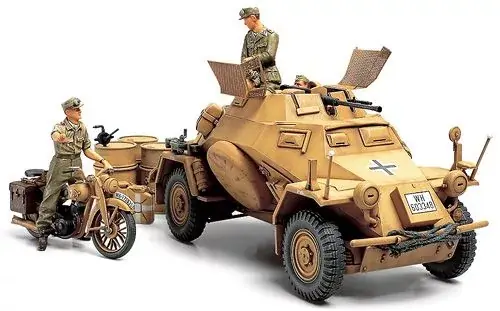 Expressz kézbesítés Tamiya Sd.Kfz.222 North Africa katonai jármű makett