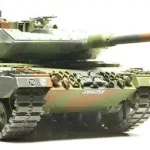 Akció Tamiya Leopard 2 A6 Main Battle Tank harcjármű makett