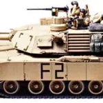 Tamiya M1A2 Abrams Main Battle Tank harcjármű makett Akció