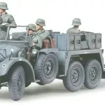 Tamiya Krupp Towing Truck w/37mm Pak katonai jármű makett Olcsó