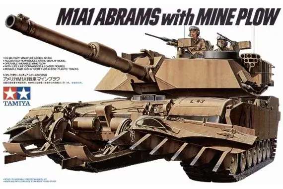 Legnépszerűbb Tamiya US M1A1 ABRAMS MINENSUCHER harcjármű makett