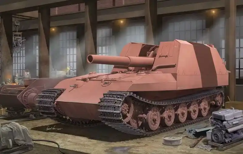 Trumpeter Geschützwagen Tiger Grille21/210mm Morta műanyag makett Biztonságos vásárlás