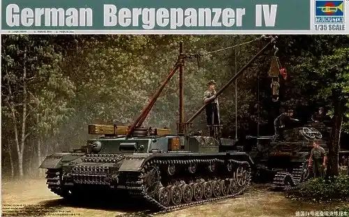 Trumpeter German Bergepanzer IV Recovery Vehicle harcjármű makett Népszerű