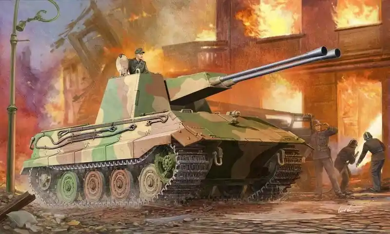 Trumpeter German E-75 Flakpanzer harcjármű makett Utolsó esély