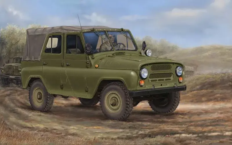 Trumpeter Soviet UAZ-469 All-Terrain Vehicle katonai terepjáró makett Legjobb ár