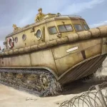 Ne maradj le Hobby Boss Deutscher Land-Wasser-Schlepper frühe Prod. makett