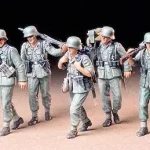 Tamiya German Machine Gun Crew katonai jármű makett Kedvezményes ár
