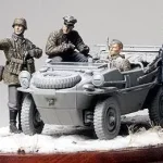 Prémium Tamiya German Panzer Div. Recon. Team katonai figura készlet