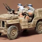 Gyors szállítás Tamiya British SAS Jeep katonai jármű makett