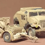 Ne maradj le Tamiya British 25 Pndr Gun/Quad tüzérségi makett / készlet