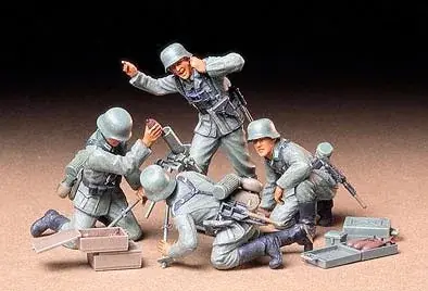 Azonnal elérhető Tamiya German Infantry Mortar Team katonai figura készlet