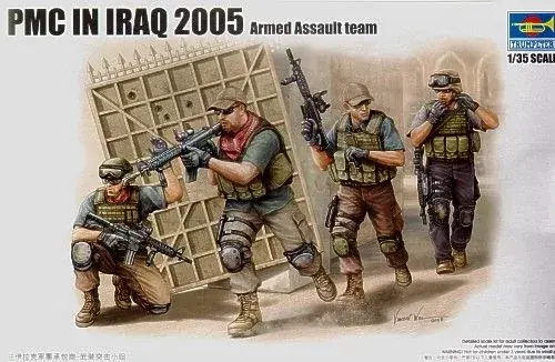 Trumpeter PMC in Iraq - Fire Movement Team figura készlet Prémium