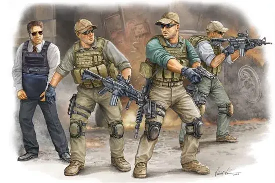 Trumpeter PMC in Iraq - VIP Protection figura készlet Korlátozott ajánlat