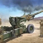 Bestseller Trumpeter US M198 155mm Medium Towed Howitzer Early vontatott tarack makett