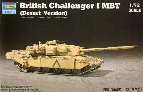 Árcsökkenés Trumpeter British Challenger 1MTB (Desert version) harckocsi makett