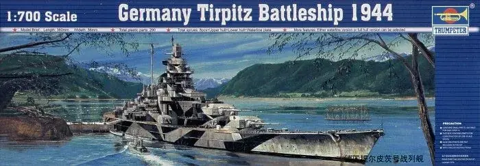 Trumpeter Germany Tirpitz Battleship 1944 hajó makett Gyors kiszállítás