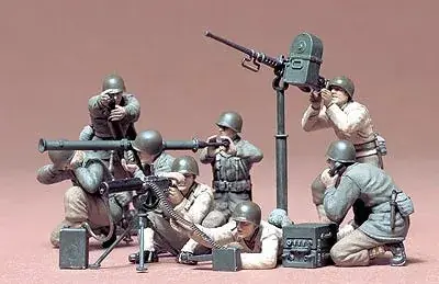 Tamiya U.S. Gun and Mortar Team Kit katonai figura készlet Népszerű