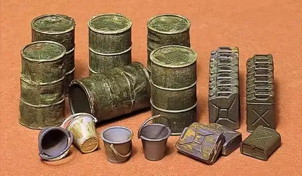 Legkelendőbb Tamiya Jerry Can Set dioráma / makett kiegészítő