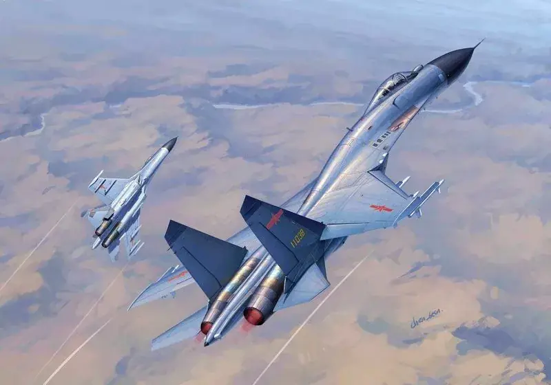 Csak ma Trumpeter Chinese J-11B Fighter vadászrepülőgép makett