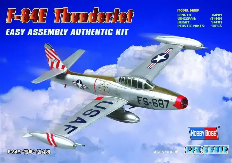 Biztonságos fizetés Hobby Boss American F-84E ‘Thunderjet‘ makett