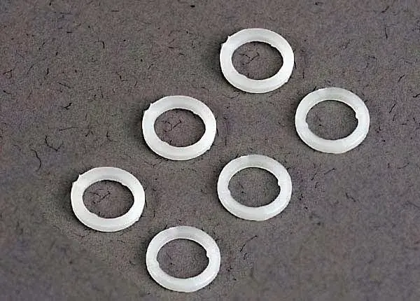 Különleges ajánlat White plastic washers (5x8x1.0mm)