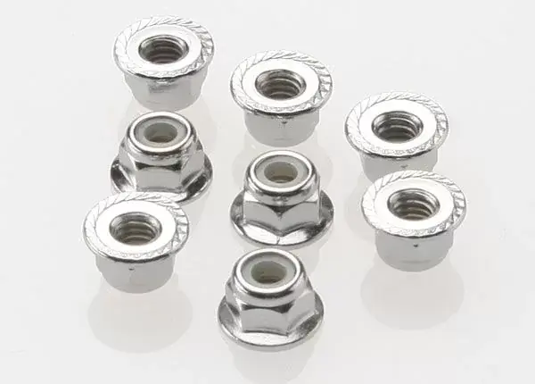Nuts, 4mm flanged nylon locking Árengedmény