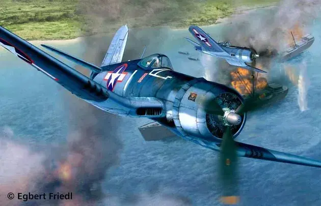 Revell Vought F4U-1D Corsair makett Népszerű