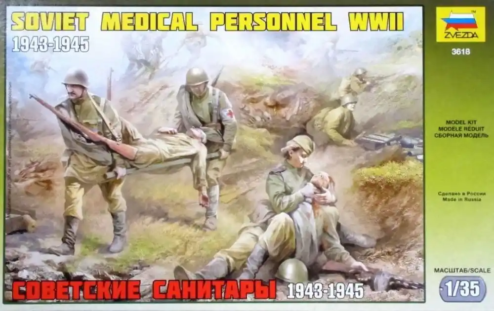 Zvezda Military Soviet Medical Personnel WWII Expressz szállítás