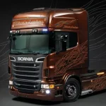 Olcsóbb Italeri Scania R730 V8 Black Amber makett