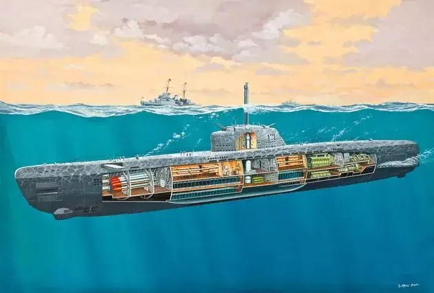 Revell U-Boot Typ XXI w/interior makett Különleges ajánlat