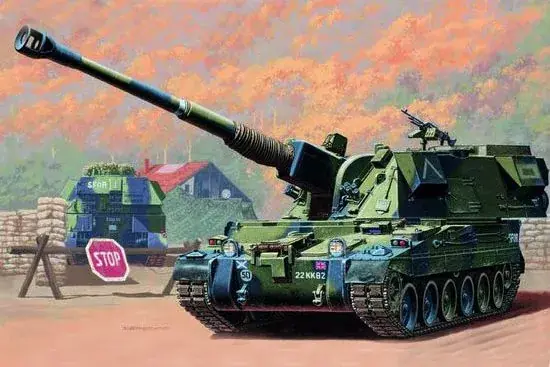 Trumpeter Britische 155 mm AS-90 Selbstfahrlafette műanyag makett Akció