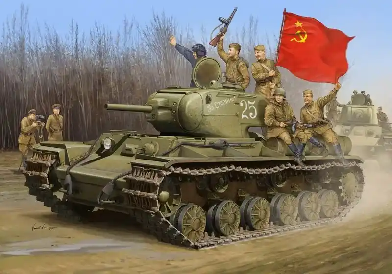 Alacsony ár Trumpeter Soviet KV-1S Heavy Tank harckocsi makett