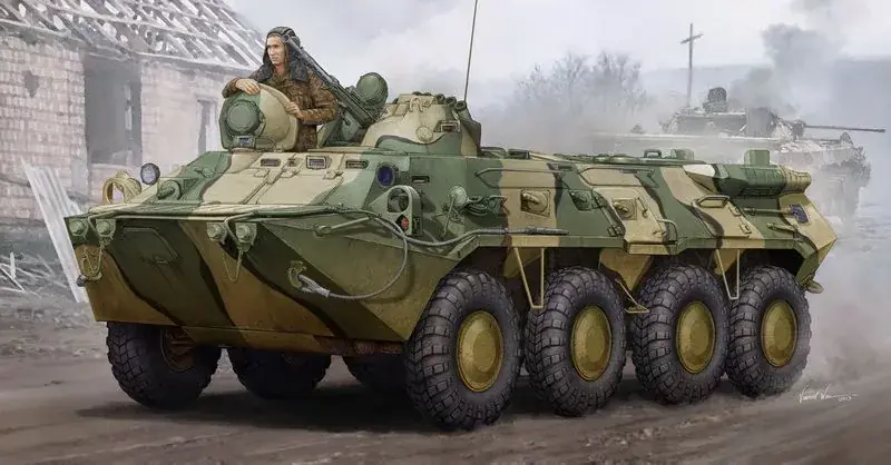 Trumpeter Russian BTR-80 APC páncélozott harcjármű makett Gyors kiszállítás