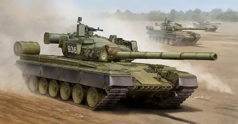 Szezonális akció Trumpeter Russian T-80B MBT harckocsi makett
