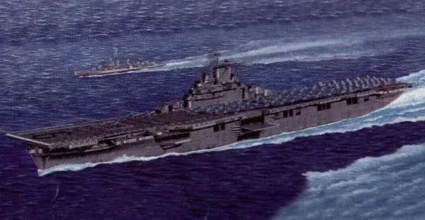 Legkelendőbb Trumpeter repülőgép-hordozó USS Essex CV 9 1 350 hajó makett