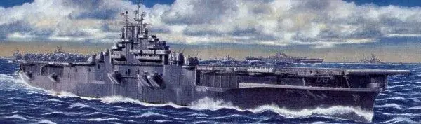 Csak ma Trumpeter repülőgép-hordozó USS CV-13 Franklin 1 350 hajó makett