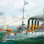 Zvezda Varyag Russian Imperial Fleet cruiser makett Újdonság