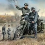 Gyors kiszállítás Zvezda German R-12 Heavy Motorcycle with rider and officer