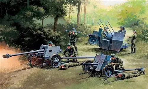 Italeri German Guns Set PAK35-PAK40-FLAK38 makett Biztonságos fizetés