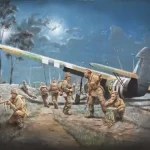 Italeri AS.51 HORSA Mk.I with BRITISH PARATROOPS makett Azonnali szállítás