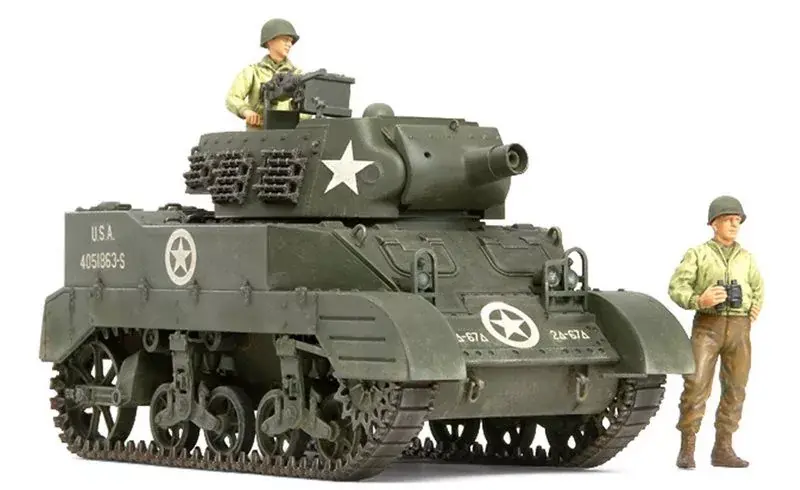 Legkelendőbb Tamiya US Howitzer Motor Carriage M8 katonai jármű makett
