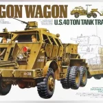 Tamiya U.S. 40 Ton Tank Transporte - Dragon Wagon harcjármű makett Újdonság