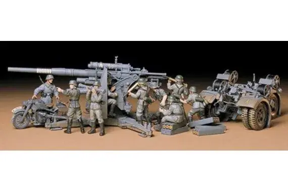 Utolsó esély Tamiya German 88mm Gun Flak 36.37 tüzérségi makett / készlet