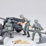 Tamiya German 75mm Anti Tank Gun tüzérségi makett / készlet Olcsó