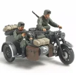 Tamiya German Motorcycle/Sidecar katonai jármű makett Gyors szállítás