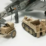 Bestseller Tamiya German Kettenkraftrad w/Aircraft Power Supply katonai jármű makett