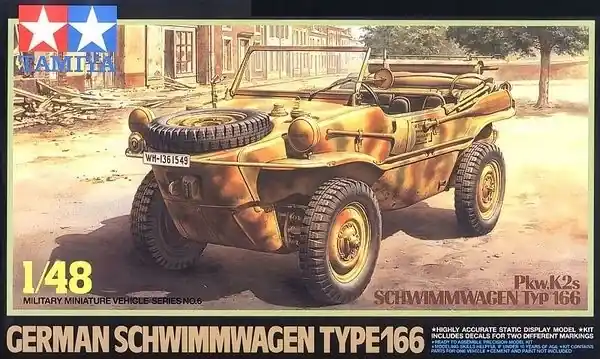 Tamiya German Schwimmwagen Type 166 katonai jármű makett Különleges ajánlat
