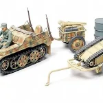 Tamiya Kettenkrad w/Cart - Goliath Vehicle katonai jármű makett Végkiárusítás