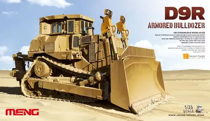Azonnali szállítás Meng Model D9R Armored Bulldozer makett