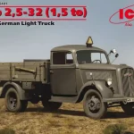 ICM Typ 2,5-32 (1,5 to) German Light Truck makett Azonnali szállítás